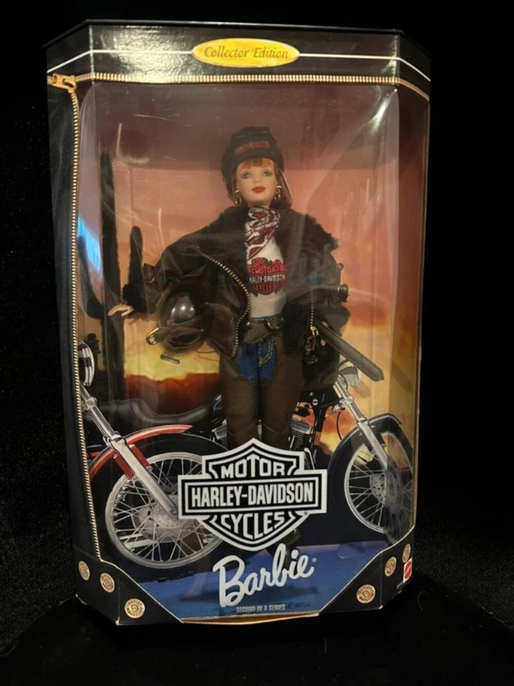 Harley-Davidson Barbie Collector Edition 1998 Red Head #2 in Series NIB​